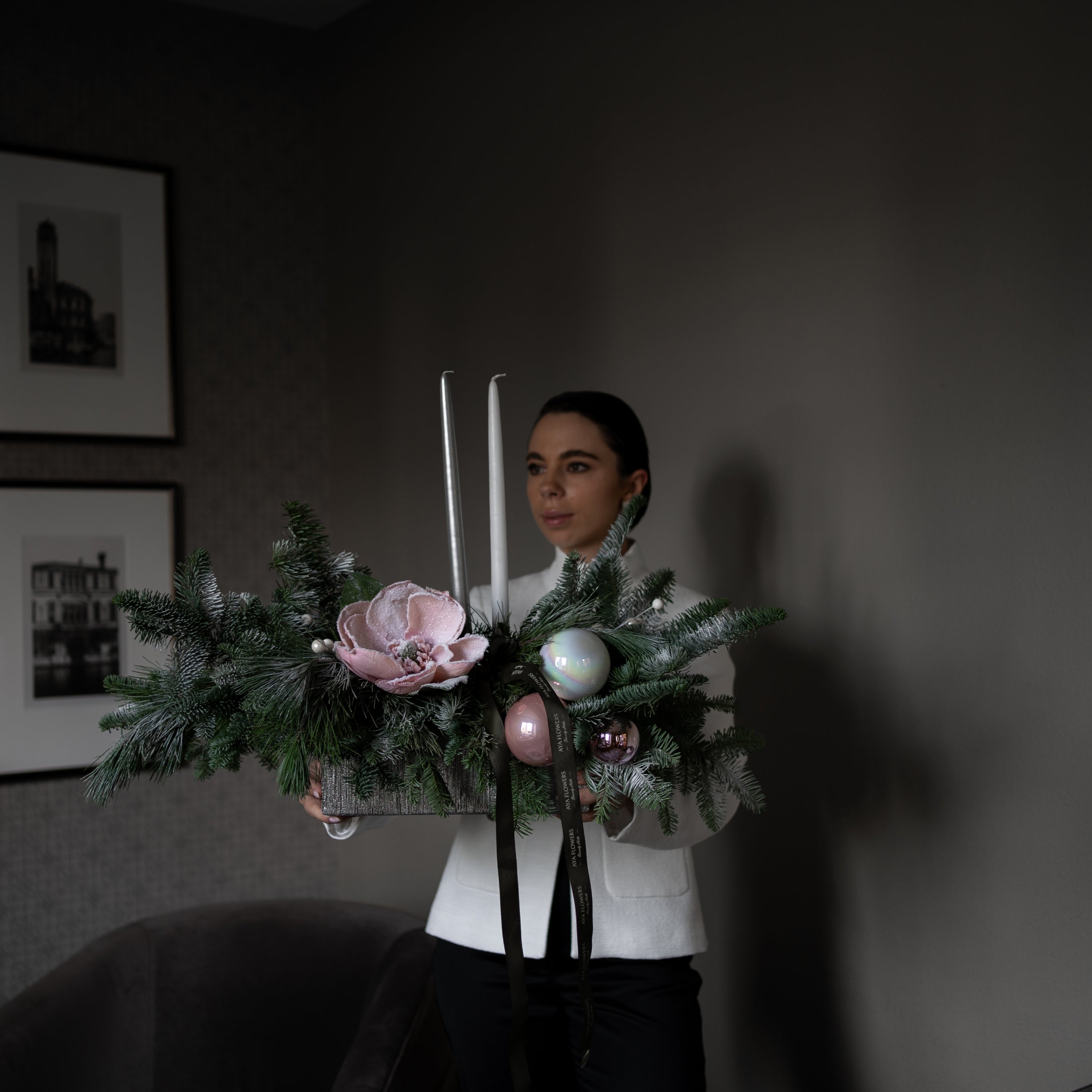 No 1040. Pink Christmas decoration